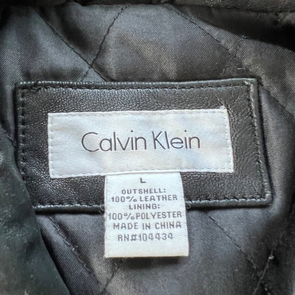 Calvin Klein Leather Jacket - Picture 3 of 3